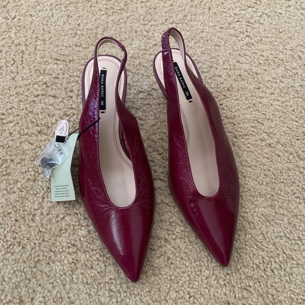 NWT ZARA leather shoe